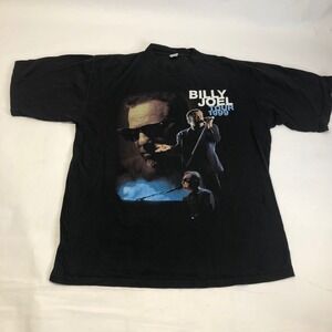 Billy Joel Tour‎ 1999 T-Shirt Black Concert Music Vintage Graphic Tee Large